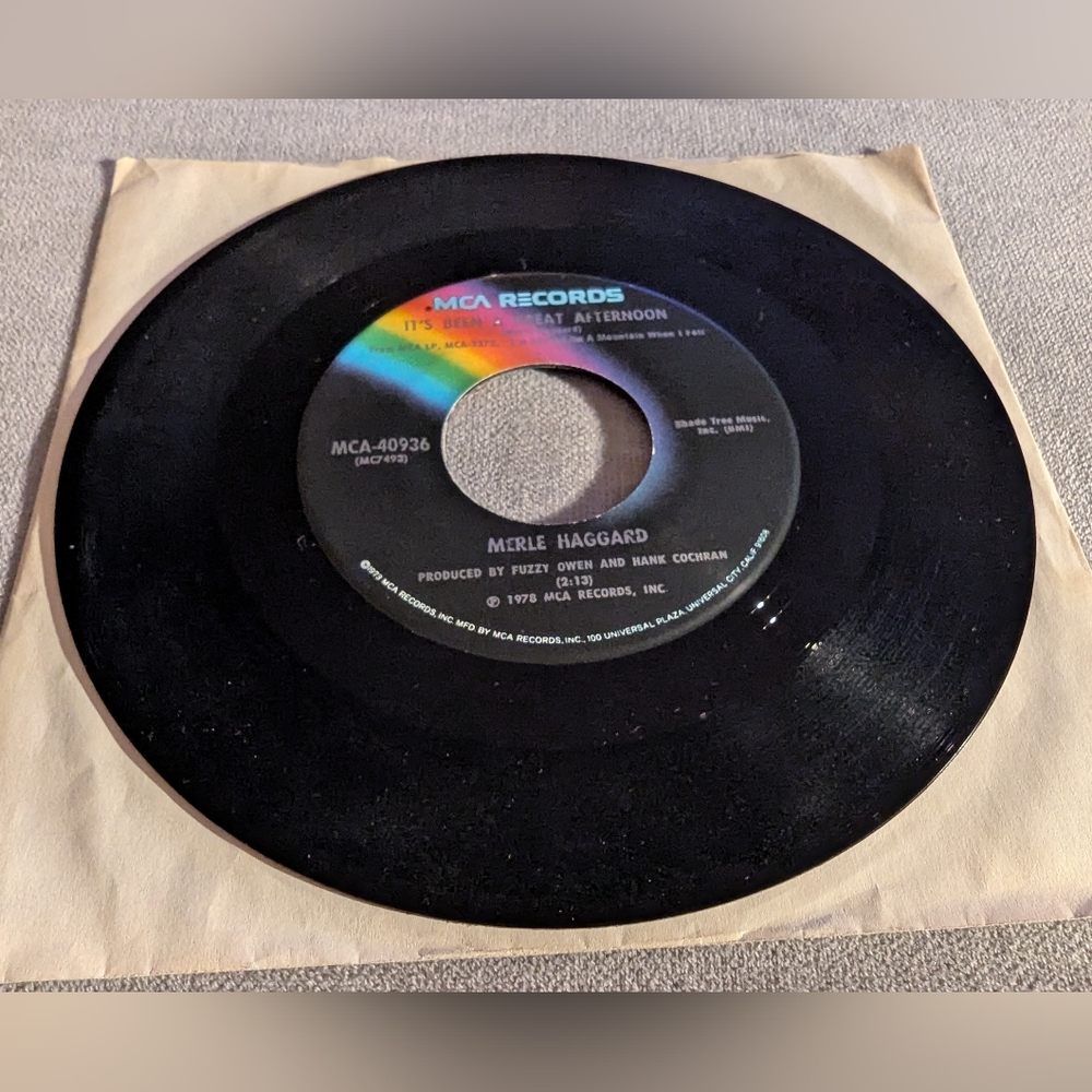 Merle Haggard Love Me When You Can 45 Vinyl Record